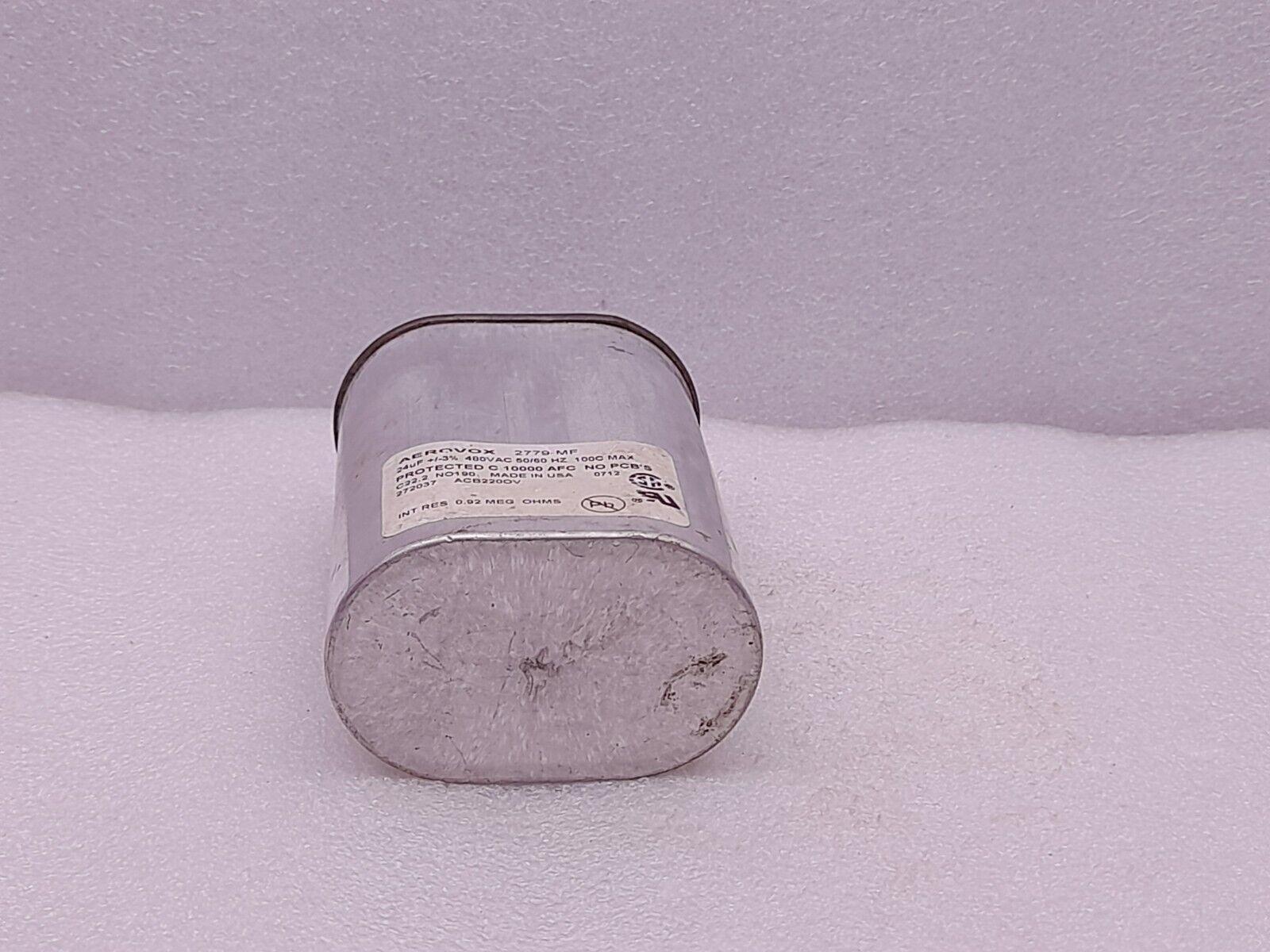 Aerovox 2779 MF Capacitor 24uF ±3% 480VAC 50/60Hz 100C Max
