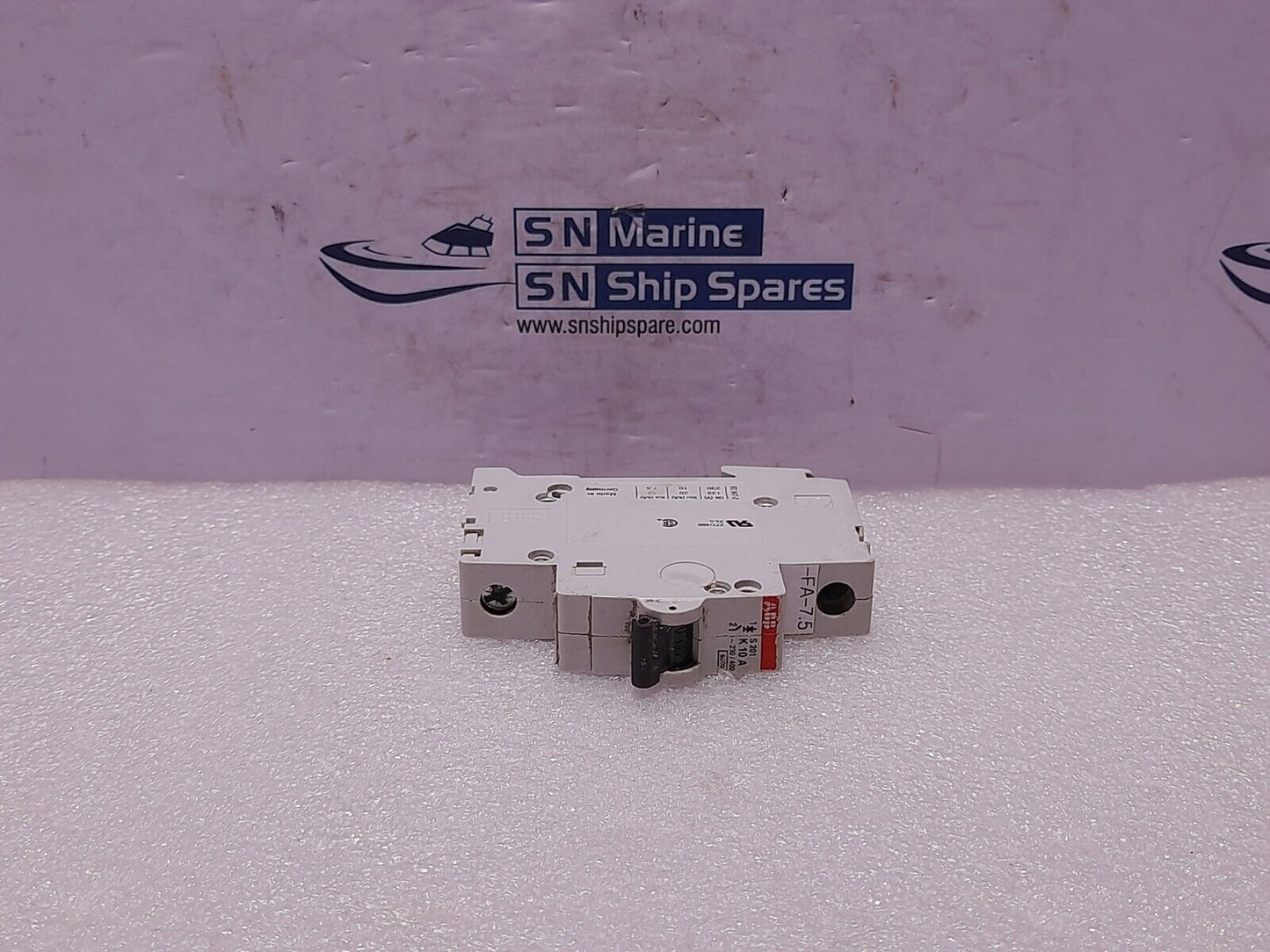 ABB S201-K10 (3PCs), S201-K6 (1PCs), S201-K4 (1PCs), Circuit Breaker - 5PCs/Lot