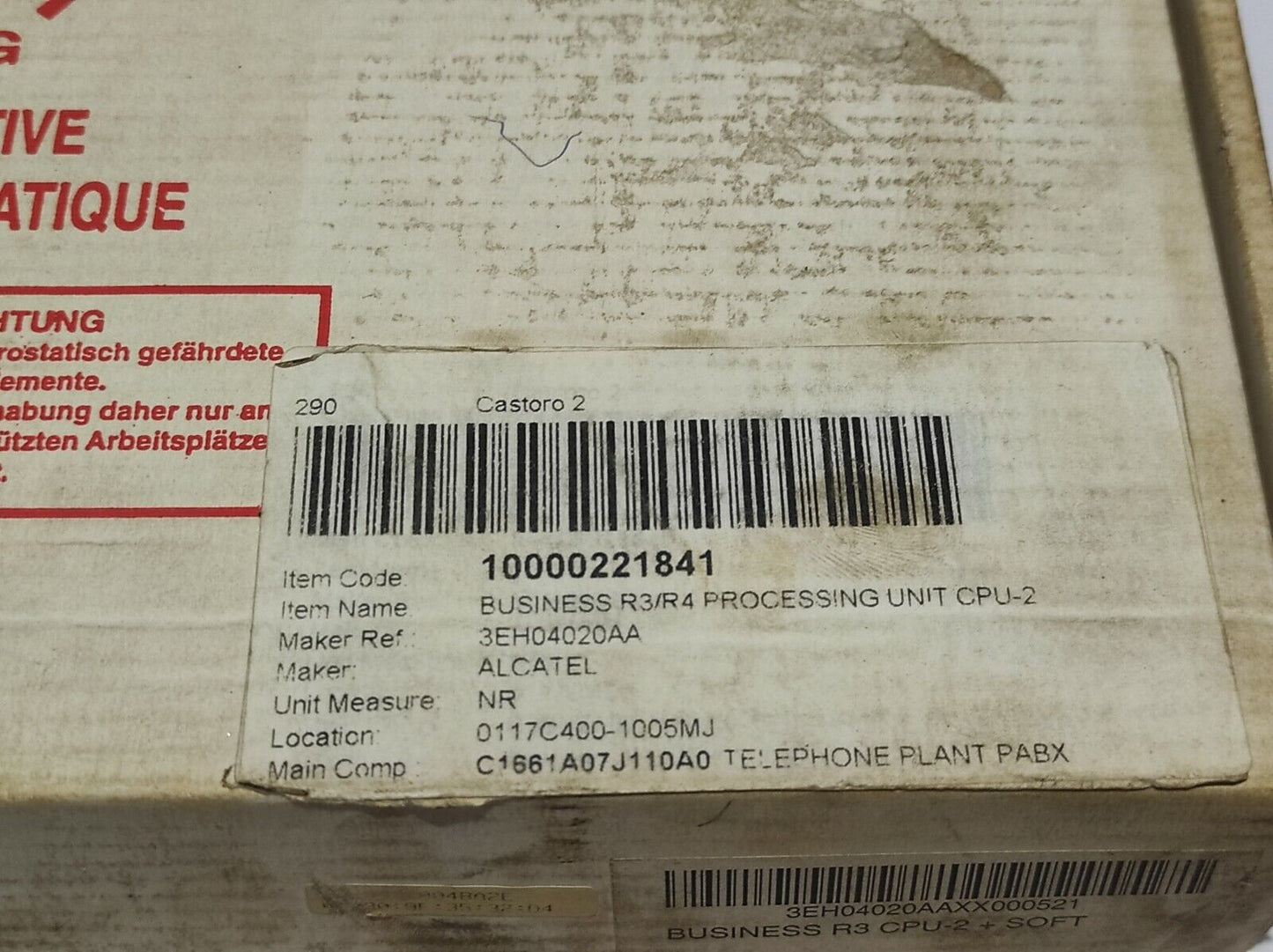 Alcatel 3EH04020AAXX000521 Business Processing Unit R3 CPU-2 + Soft