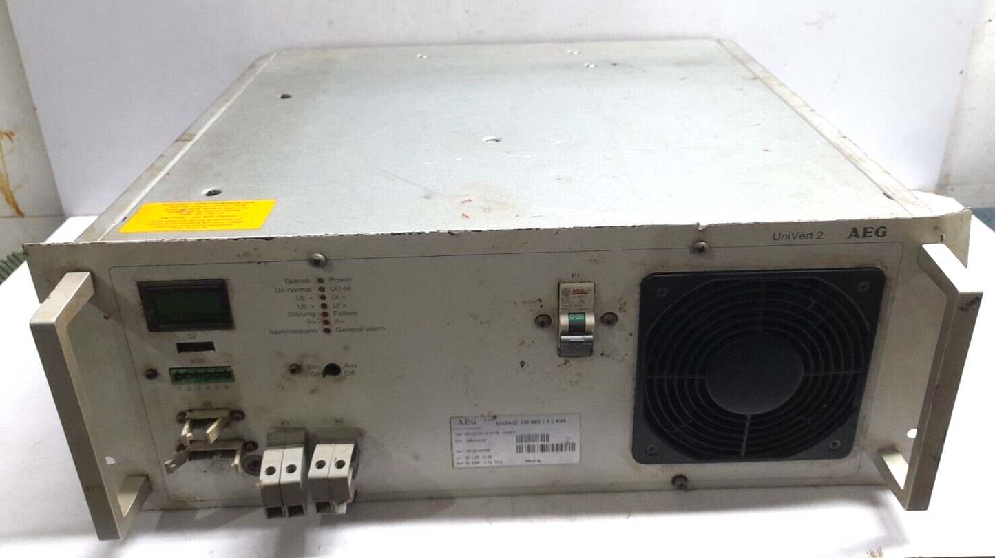 AEG UniVert2 110 VDC / 2.5 kVA Inverter G110E230/10.9/2rfg-CFp2,5 Power Solution