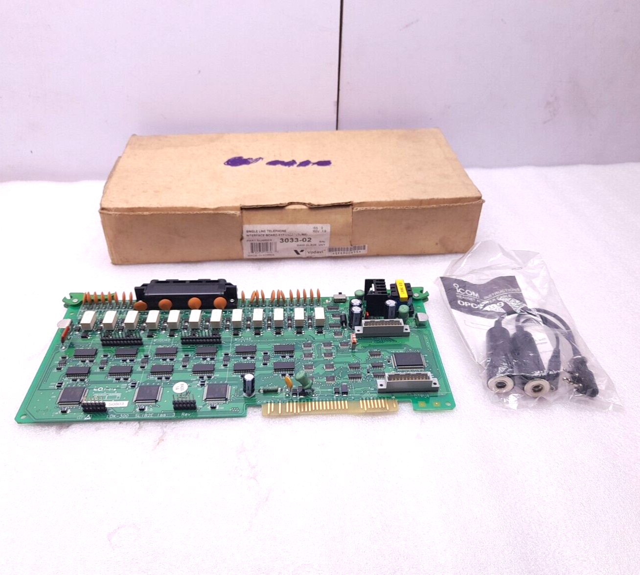 Vodavi 3033-02 Interface Board Expanded (SLIBE) ISS 3 Rev 1.9 LGK-300 SLIB2E