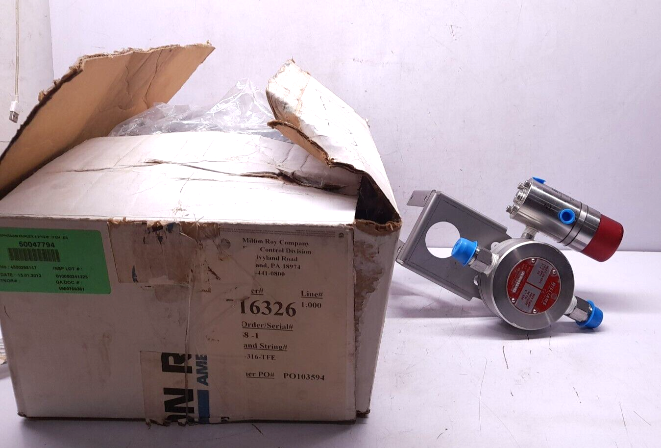 Williams LD200-316-TFE Low Pressure Diaphragm Metering Pump With MARK XIIA Pneum