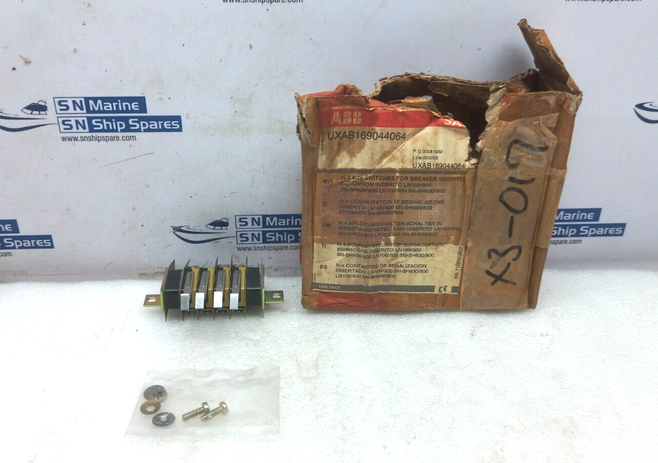 ABB SACE UXAB169044064 N.4 Aux. Switches for Breaker Inserted indication