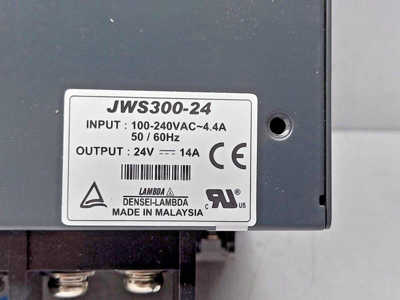 TDK Lambda JWS300-24 Power Supply / Input: 100-240VAC- 4.4A 56/60Hz