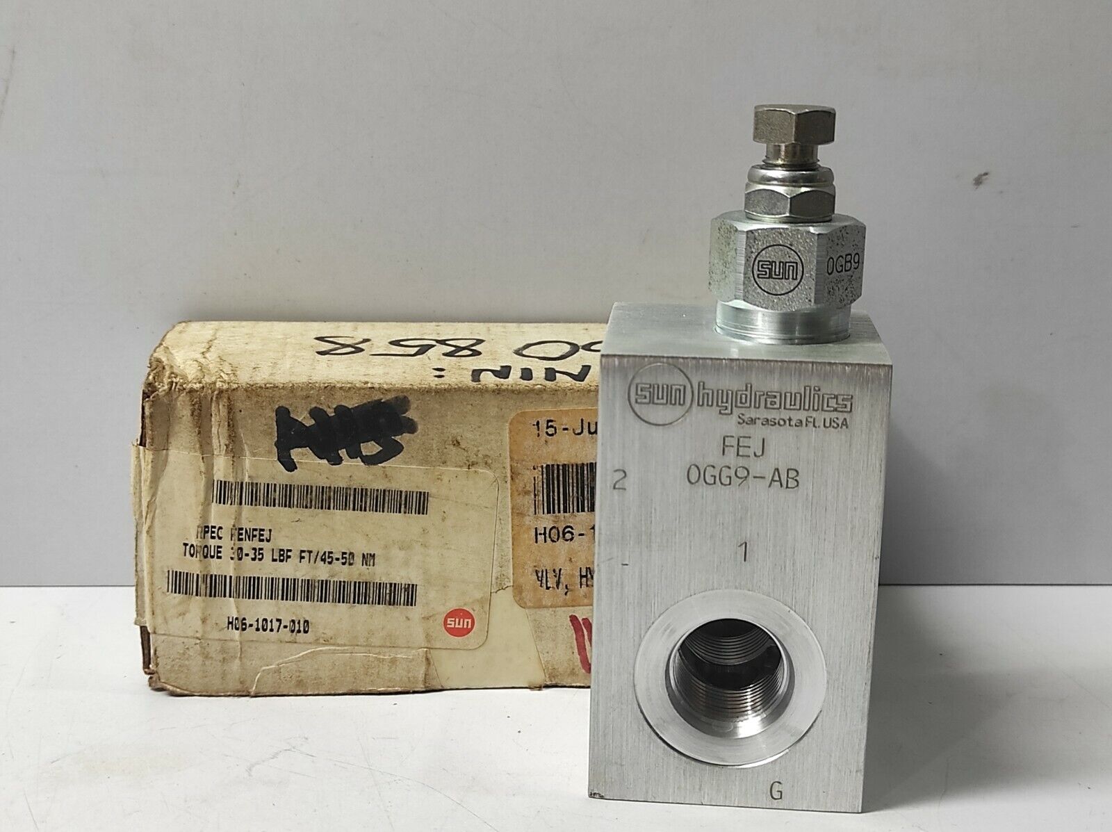 Sun Hydraulics RPEC-FEN FEJ Hydraulic Pressure Relief Valve RPECFENFEJ