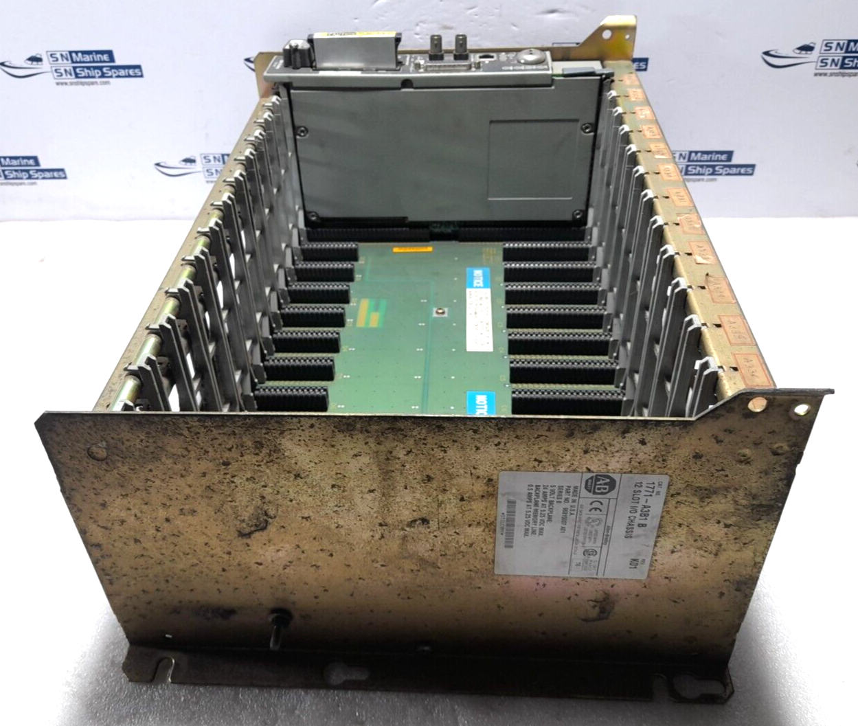 Allen Bradley 1771-A3B1 12 Slot I/O Chassis With 1785-L40C PLC