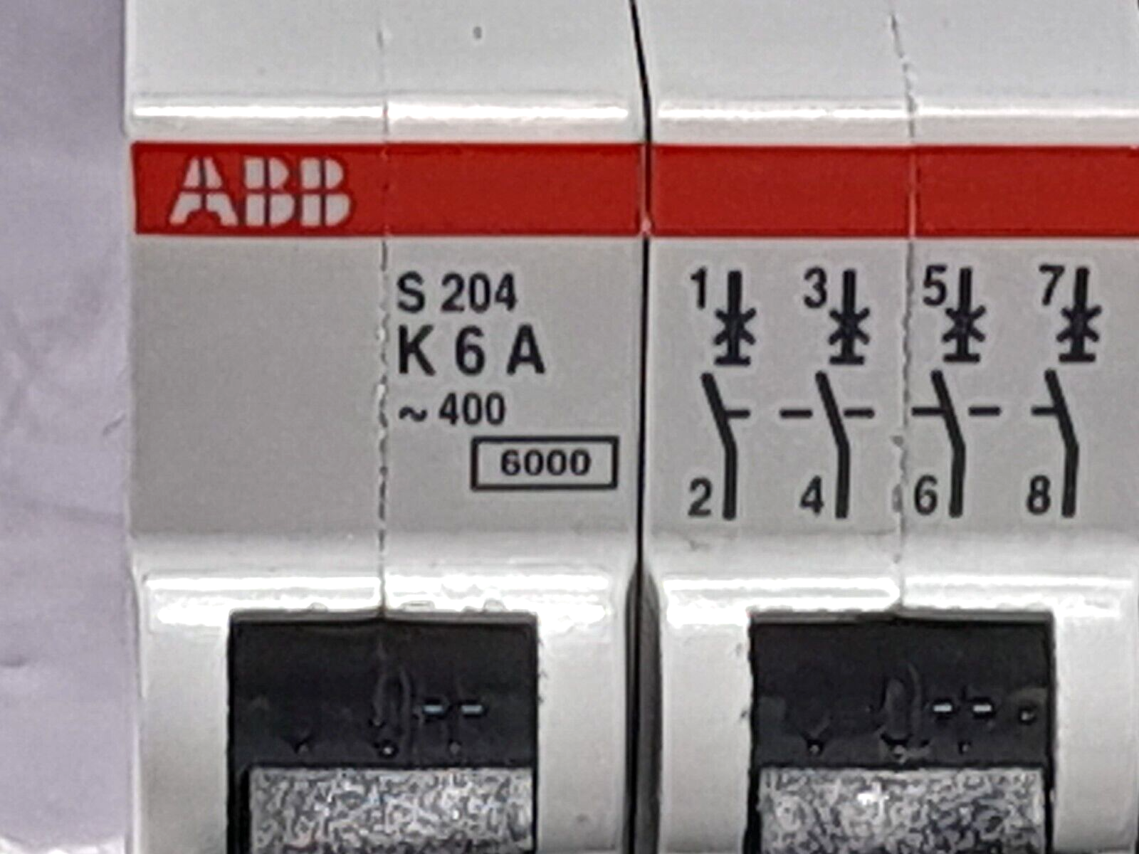 ABB S204-K6A Circuit Breaker S 204 K 6 A 4Pole NOV Shaffer 20030785 Miniature Ci