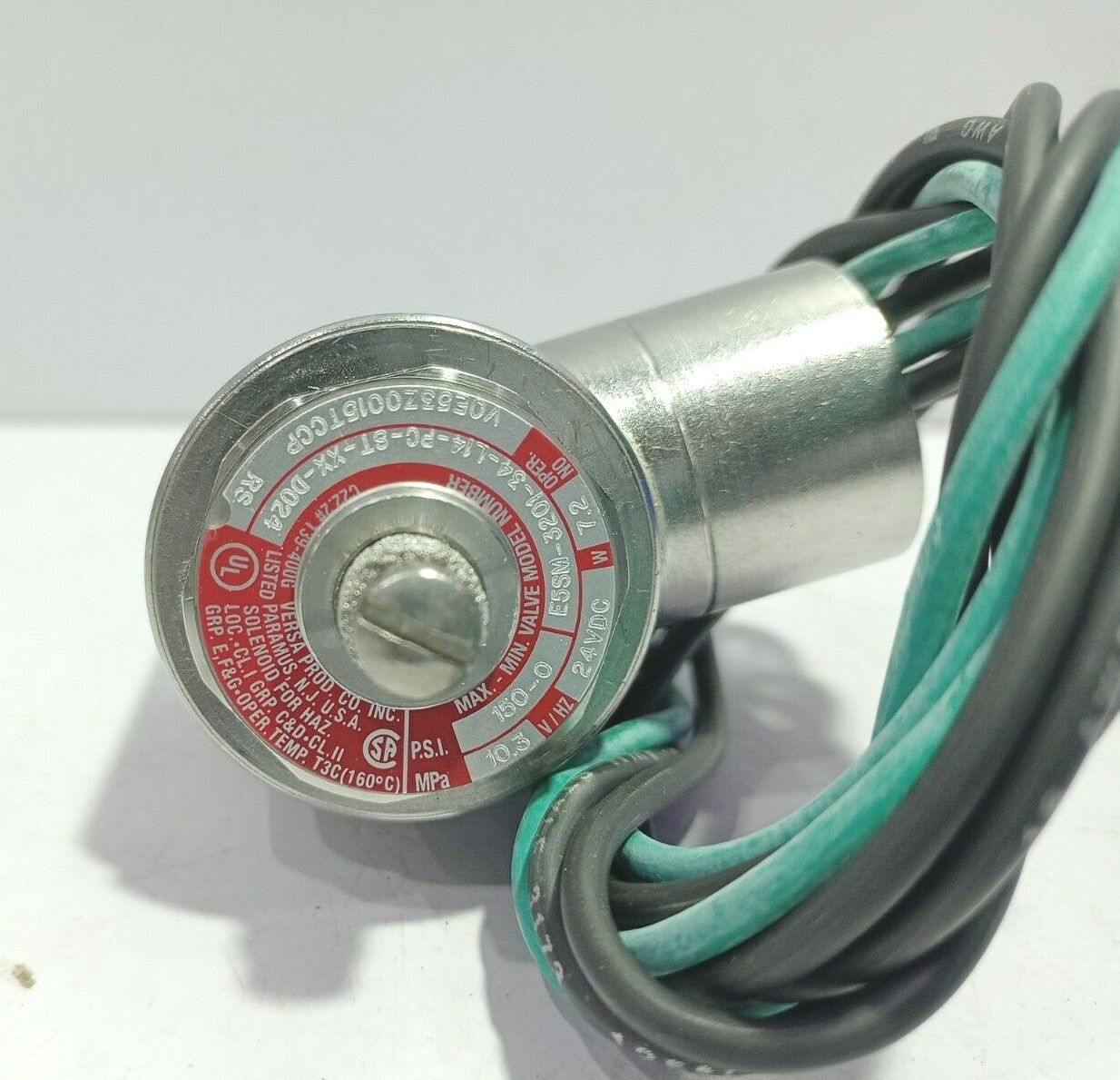 Versa E5SM-3201-34-L14-PC-ST-XX-D024 Solenoid Valve Series E5SM Valve