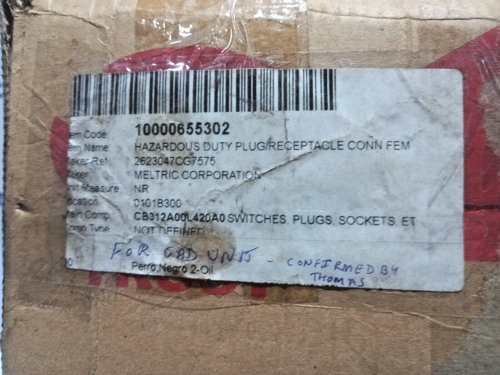 MARECHAL Electric DX 1 3P+N+E Hazardous Duty Plug/Receptacle Connection Ue: 480V