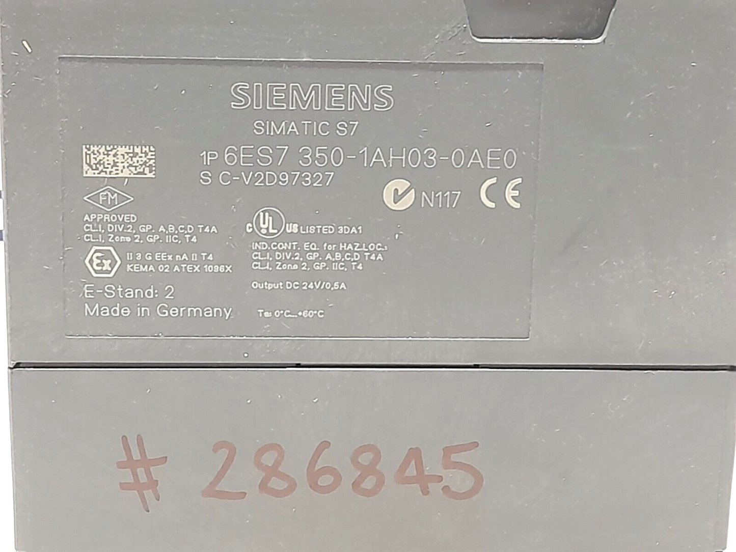 Siemens Simatic S7 6ES7 350-1AH03-0AE0 FM350 Counter Module