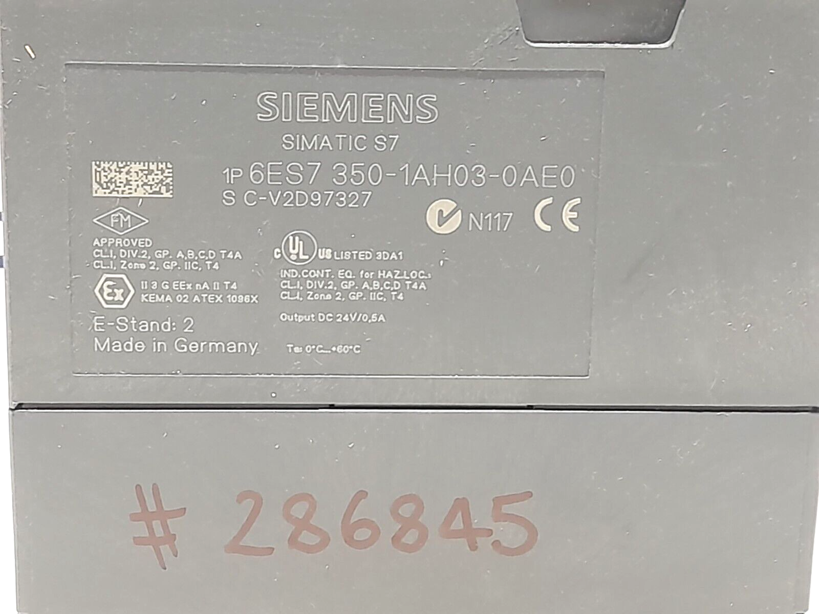 Siemens Simatic S7 6ES7 350-1AH03-0AE0 FM350 Counter Module