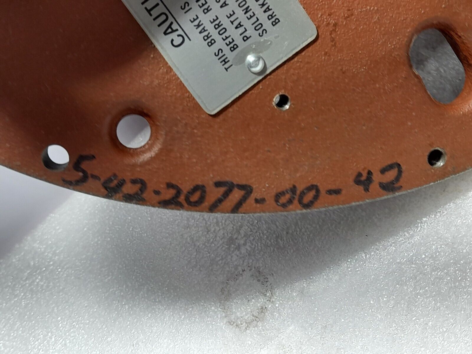 Stearns 54220770042 Support Brake Plate Assembly 5-42-2077-00-42 8-126-207