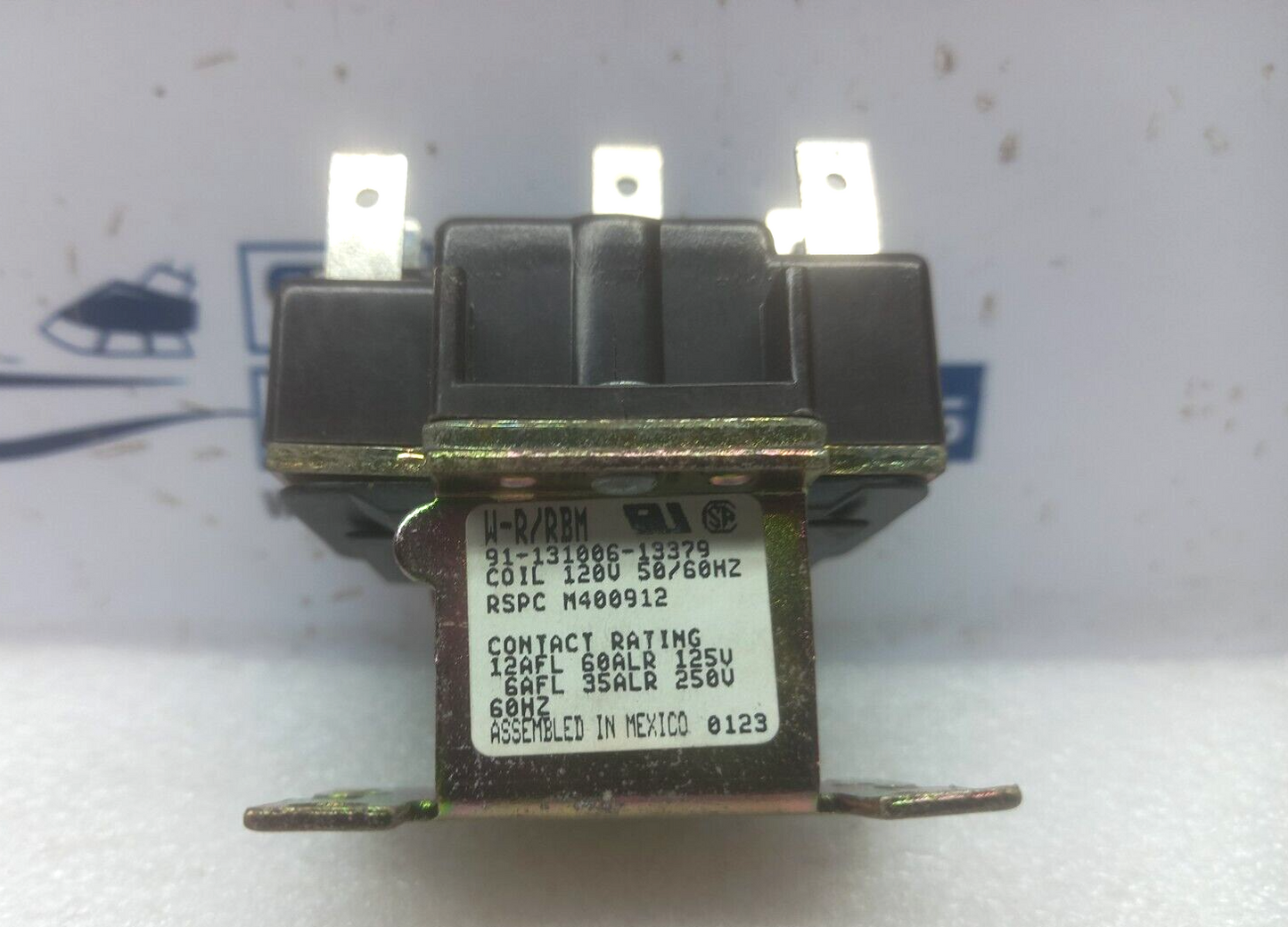 White Rodgers W-R/RBM 91-131006-13379 RSPC M400912 Relay For Huebsch Drier 120V