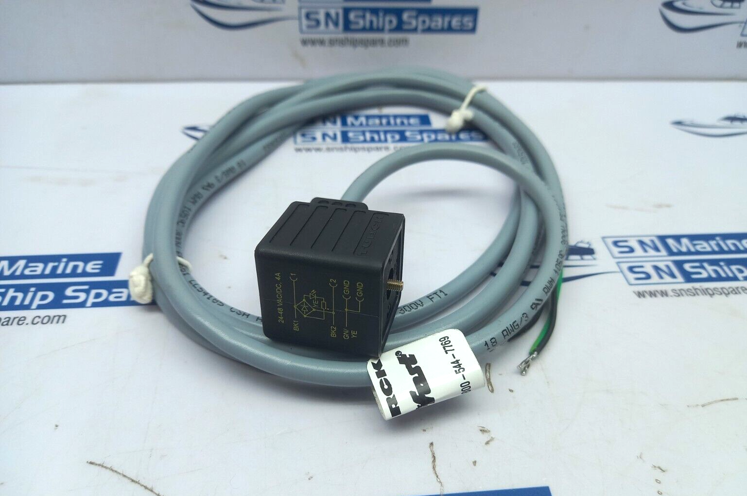 Turck VAS 22-B653-2M Solenoid Valve Cable Components Aseembly NOV 0000961577