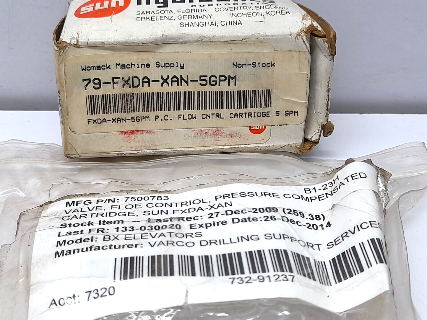 Sun Hydraulics FXDA XAN 5.0 GPM Flow Control Cartridge