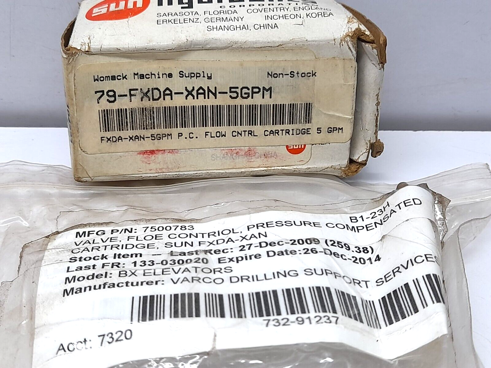 Sun Hydraulics FXDA XAN 5.0 GPM Flow Control Cartridge