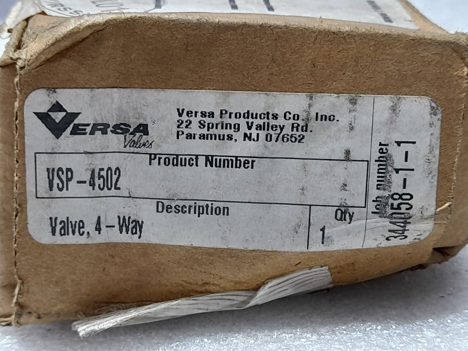 Versa VSP-4502 4-Way Valve NOV 1306019 Valve Press Min-Max VAC-200 PSIG