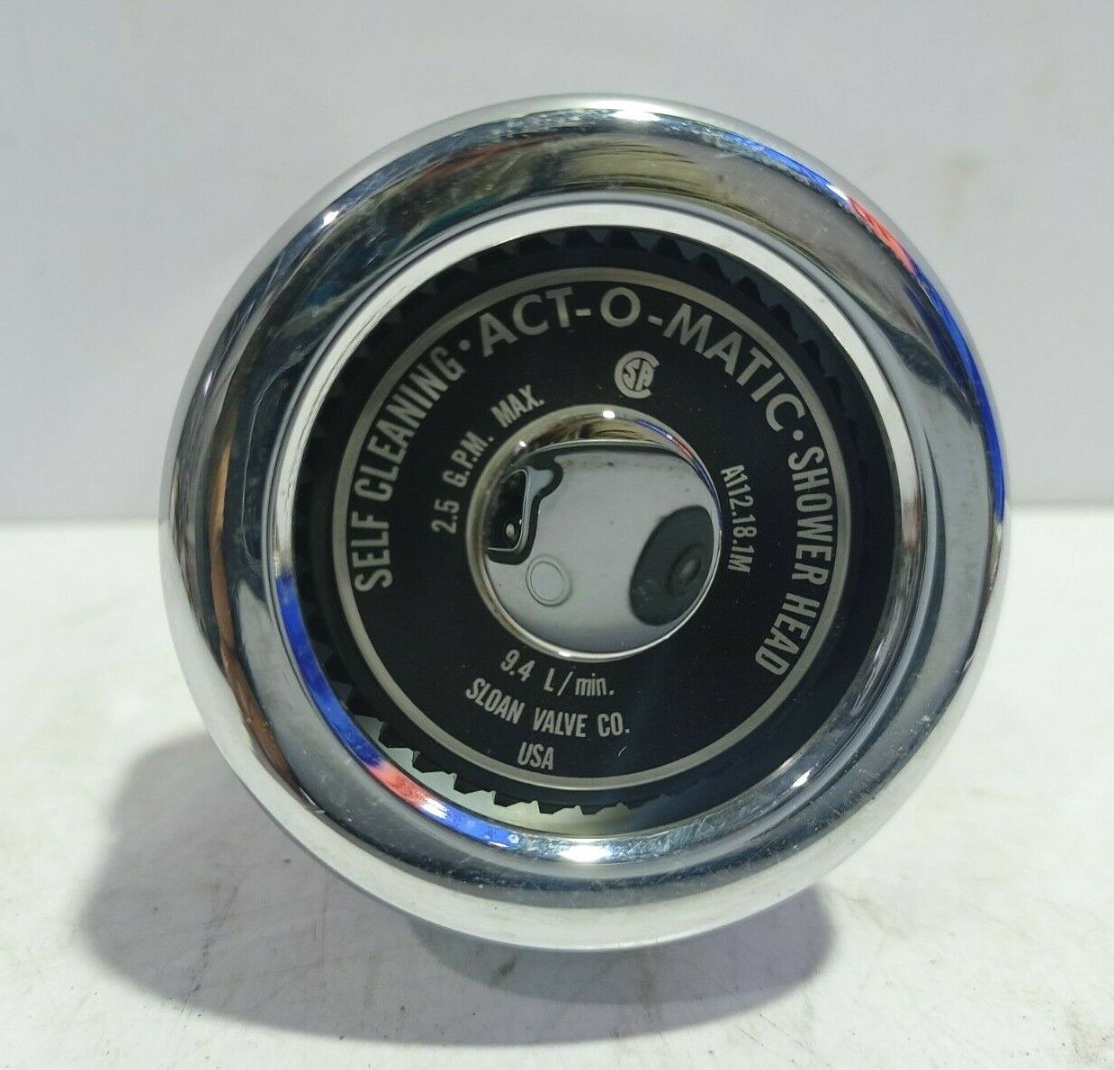 Sloan Valve A112.18.1M Self Cleaning  ACT-O-Matic Shower Head 2.5 G.P.M. Max