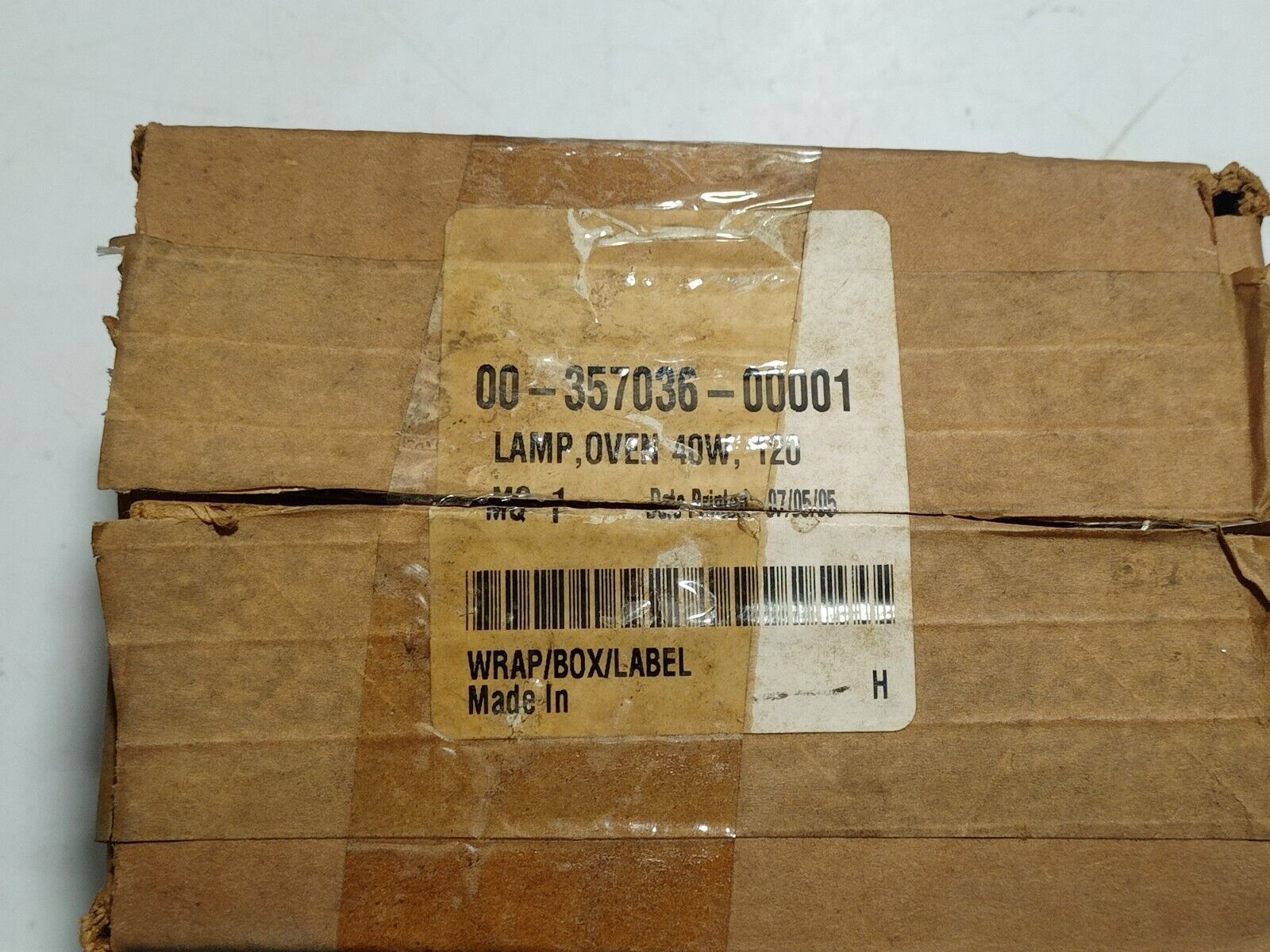 Vulcan Electric 00-357036-00001 Oven Lamp EC04S 40W 120V
