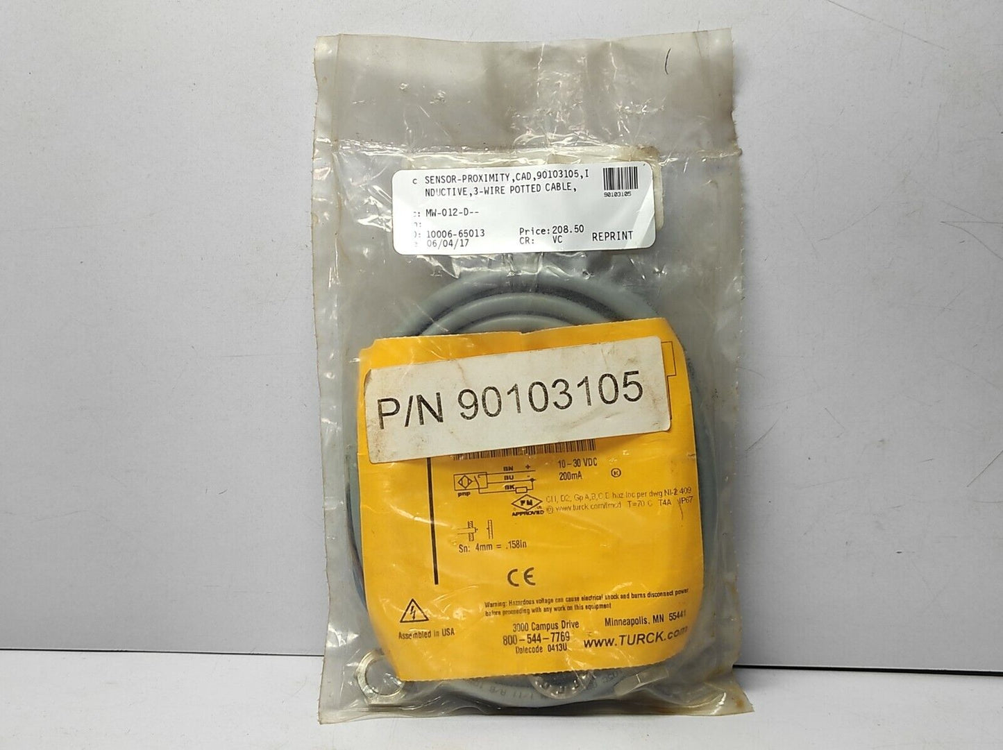 Turck BI 4-M12-AP6X/S1751 Proximity Sensor 4607073