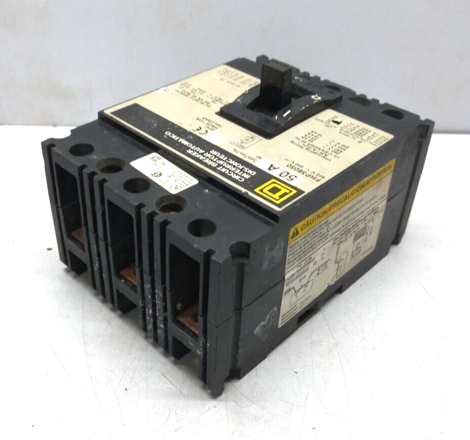 Square D FHP36050 Circuit Breaker 50A 600VAC 250VDC (1)