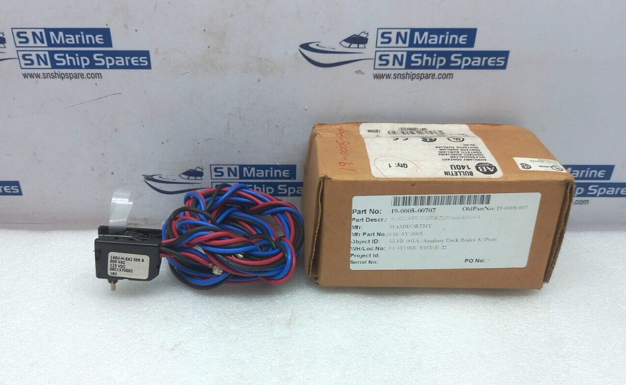 Allen Bradley 140U-H-EA2 Circuit Breaker Auxiliary Contact Block SER B