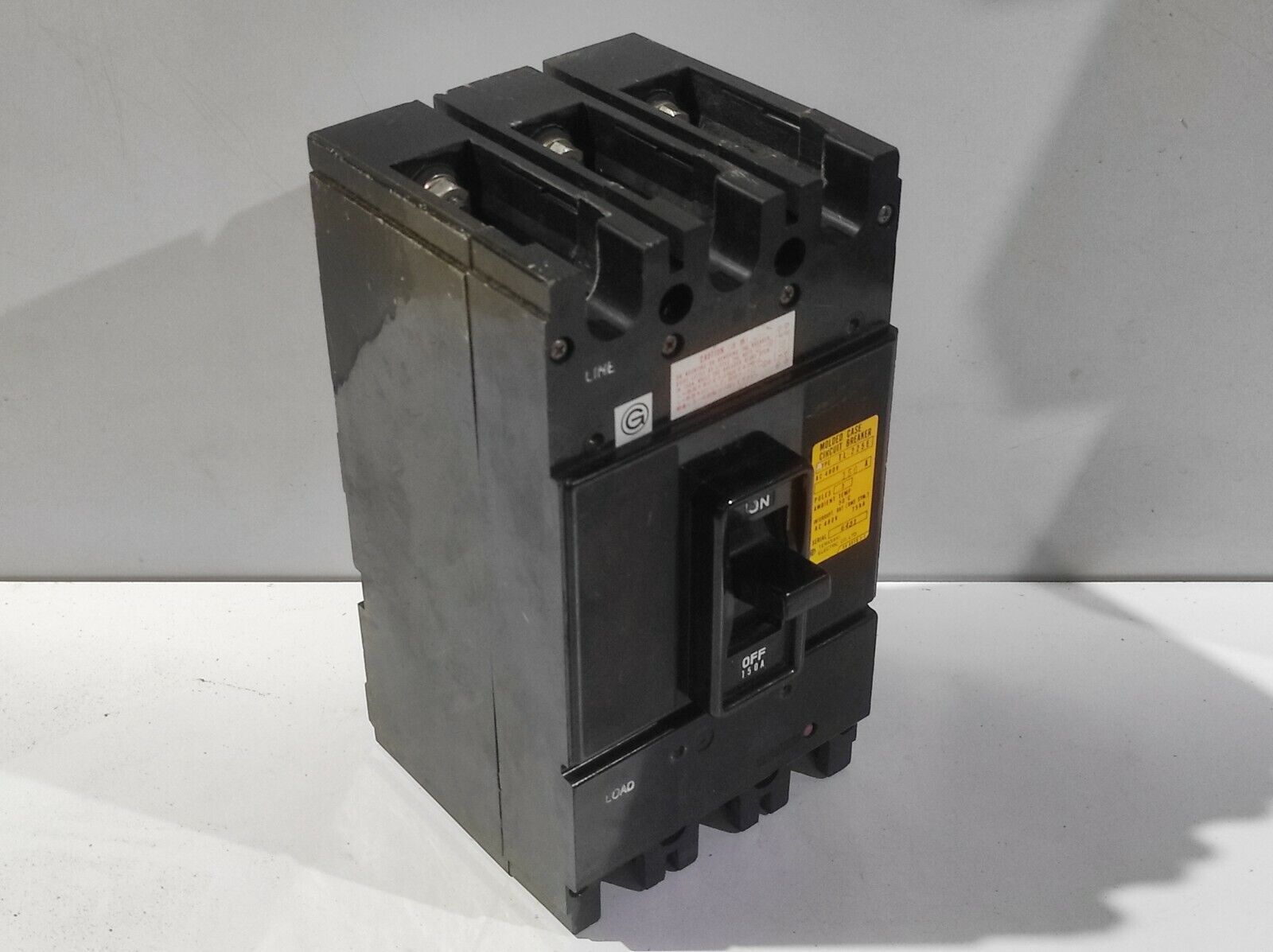 Terasaki TL-225E Molded Case Circuit Breaker 150A AC480V Poles 3 Ambient Temp 50