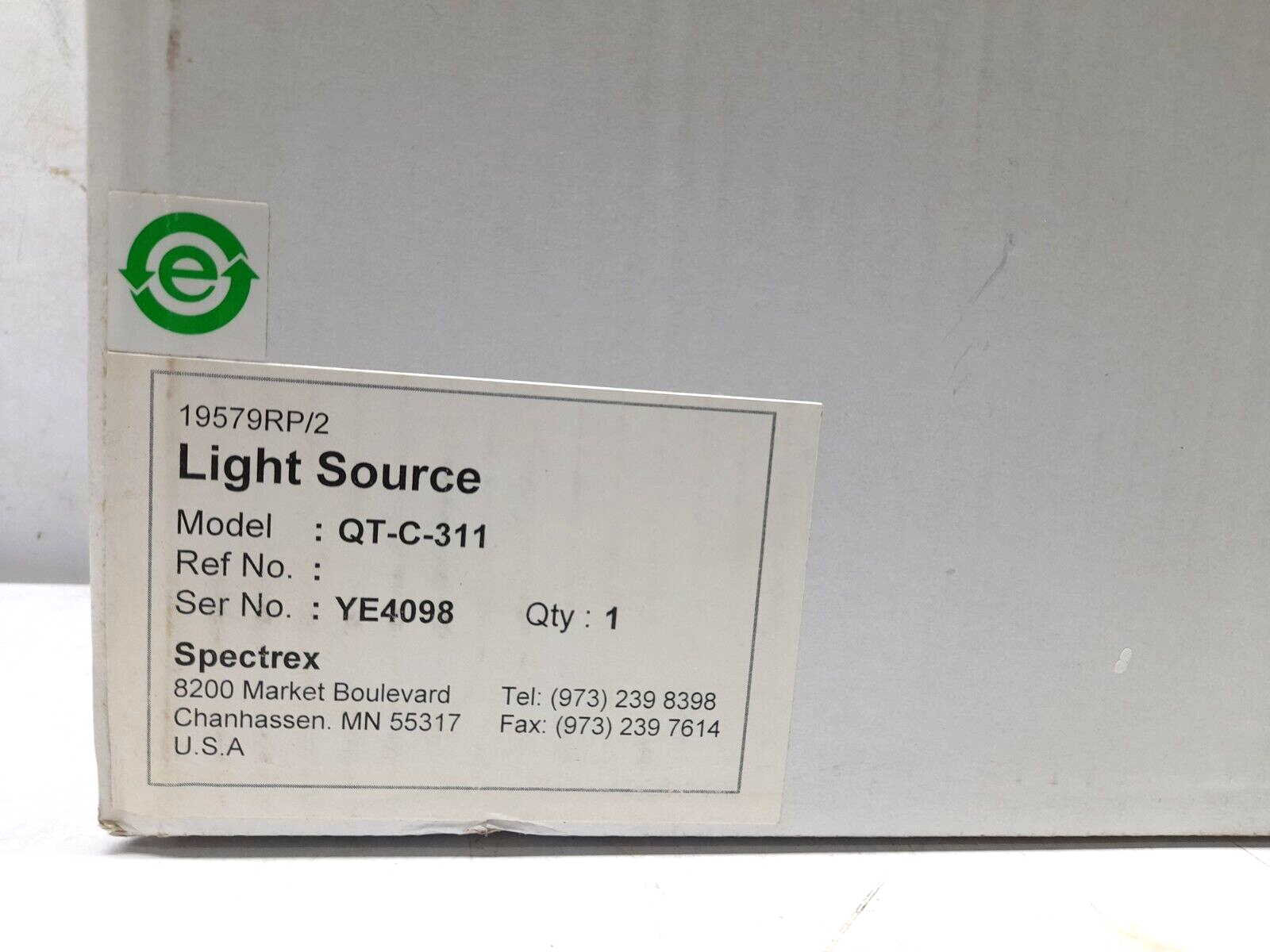 Spectrex Rosemount QT-C-311 Light Source Safeeye Open Path Quasar 900