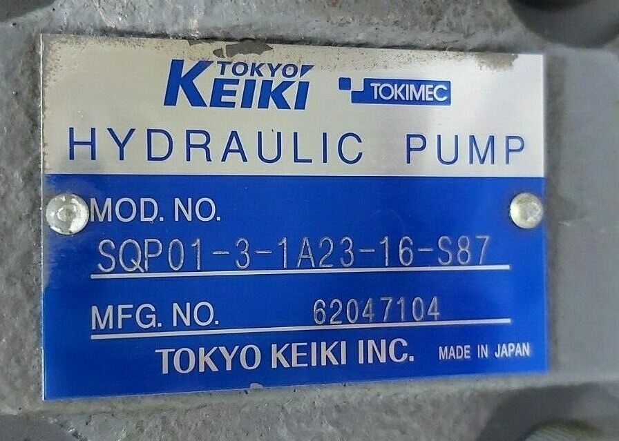 TOKYO KEIKI SQP01-3-1A23-16-S87 HYDRAULIC PUMP SQP0131A2316S87