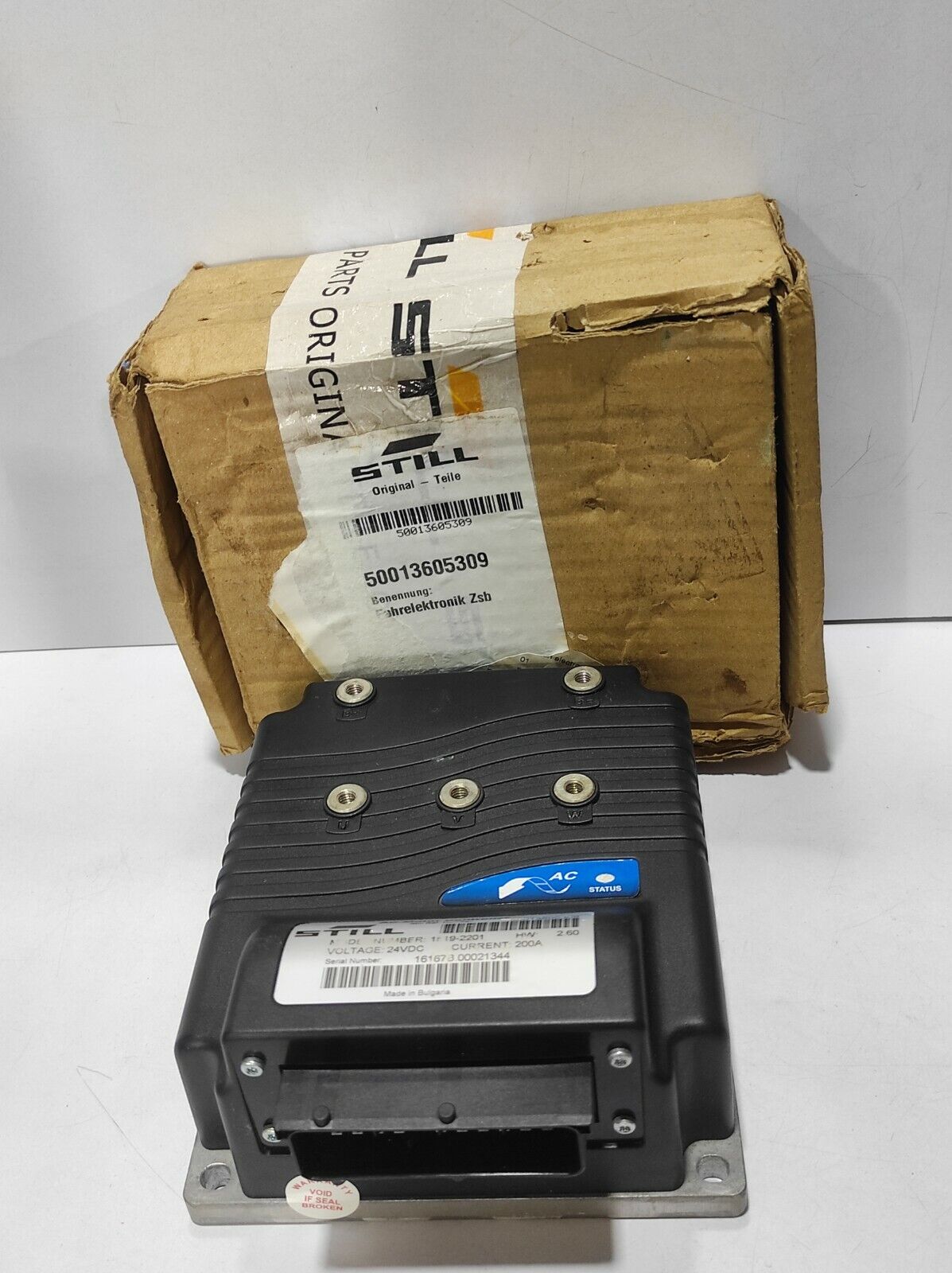 Still 50013605309 AC Motor Controller Cuttis  1519-2201 HW 2.60 Voltage 24VDC