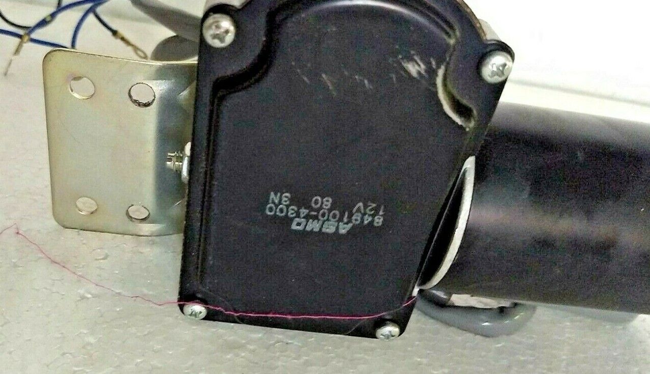 Asmo Window Wiper Motor For OBE Deck Crane - 80 Deg.Sweep 10mm Dia 75mm Shaft 