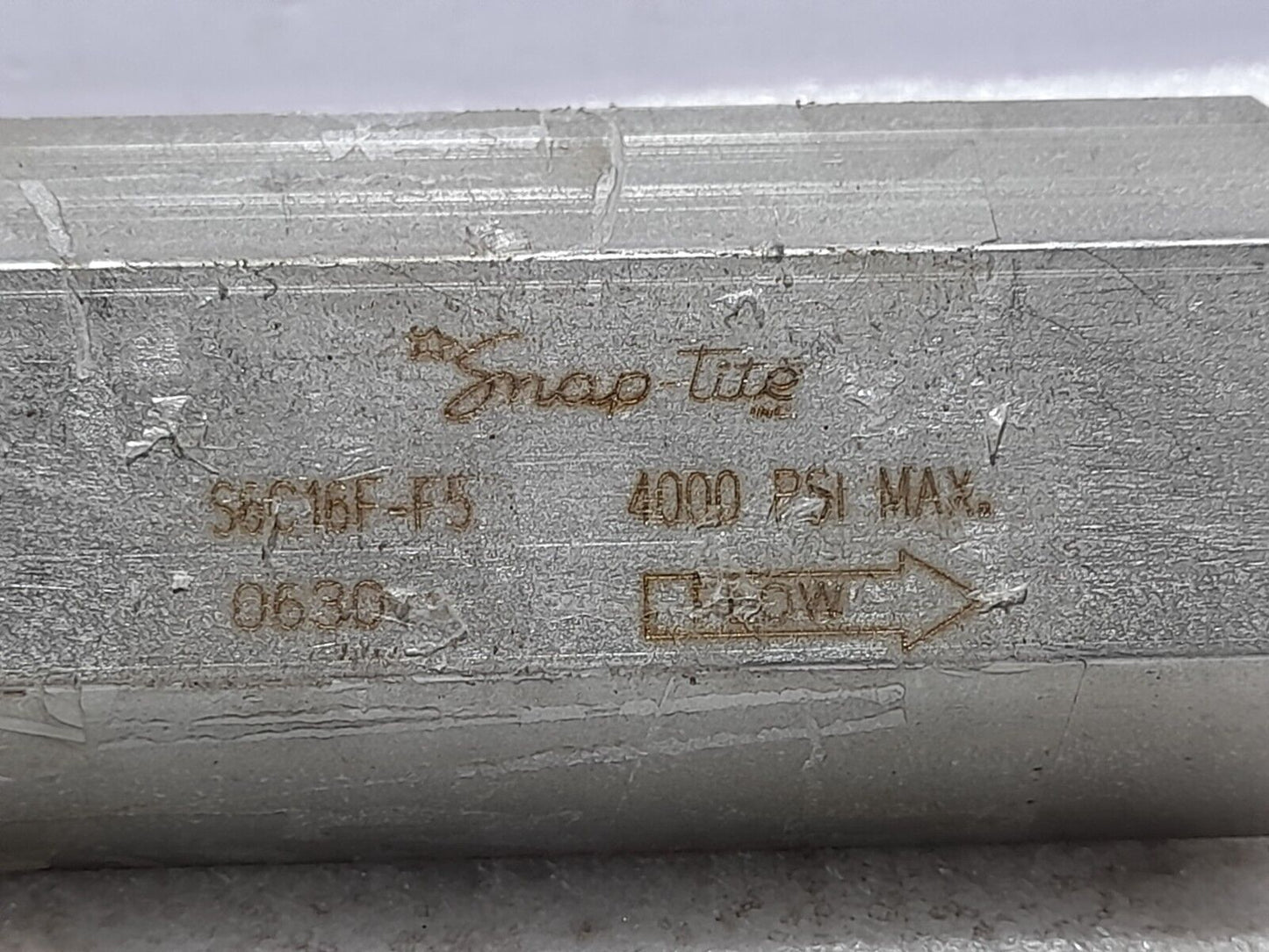 Snap Tite S6C16F-F5 Check Valve 4000 PSI Max NOV Shaffer 218657