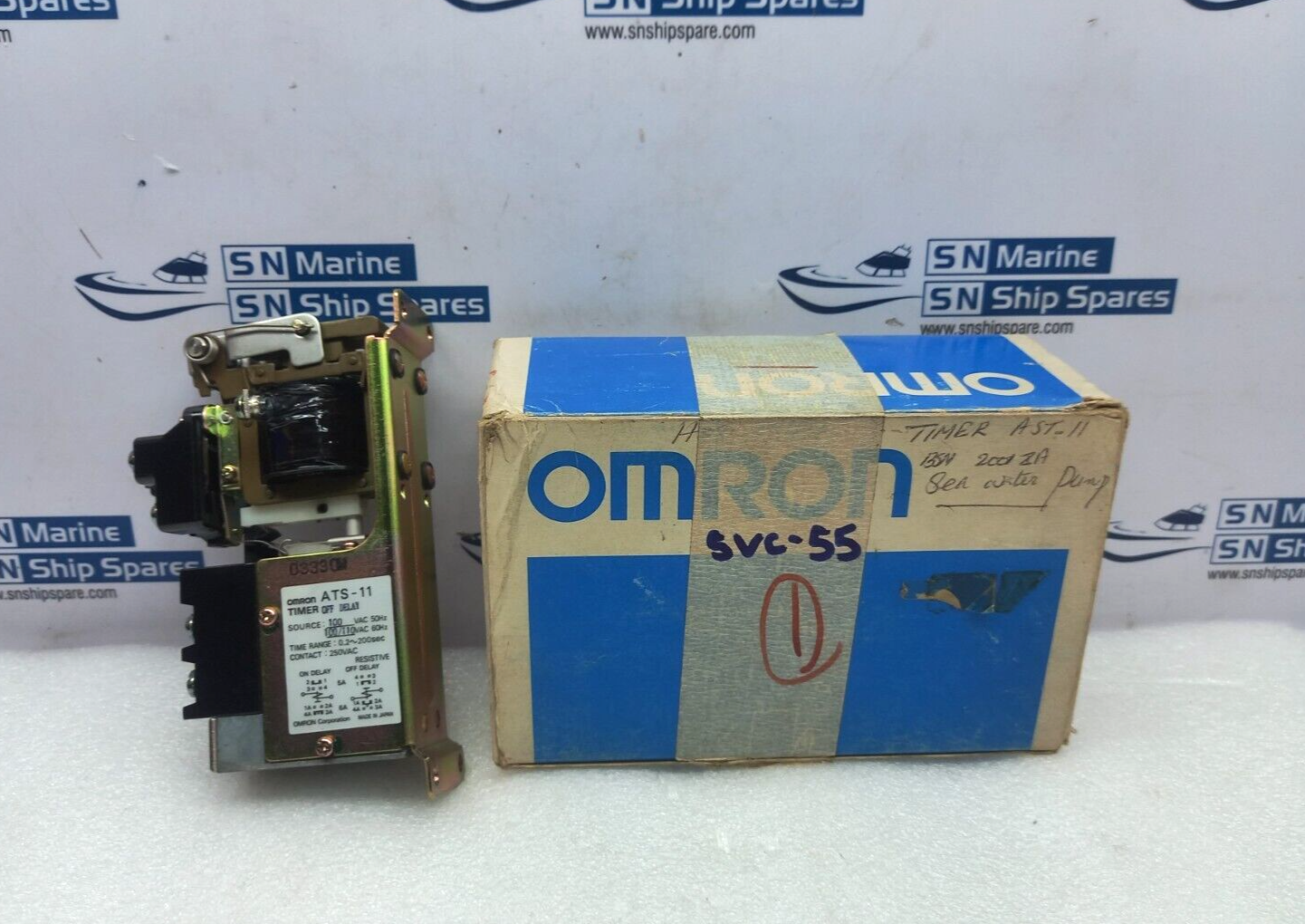 Omron ATS-11 Pneumatic Timer 100Vac 50Hz 100/110Vac 60Hz