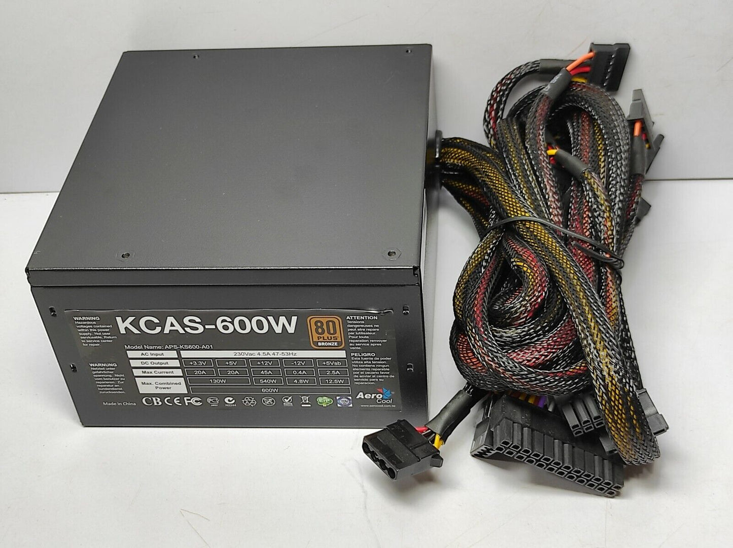 Aero Cool KCAS-600W Power Supply APS-KS600-A01
