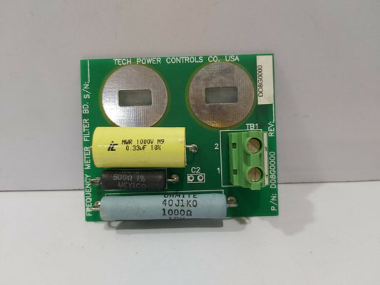 TECH POWER CONTROL D08G0000 FREQUENCY METER FILTER BD D08J0000 PCB BUFFER CARD