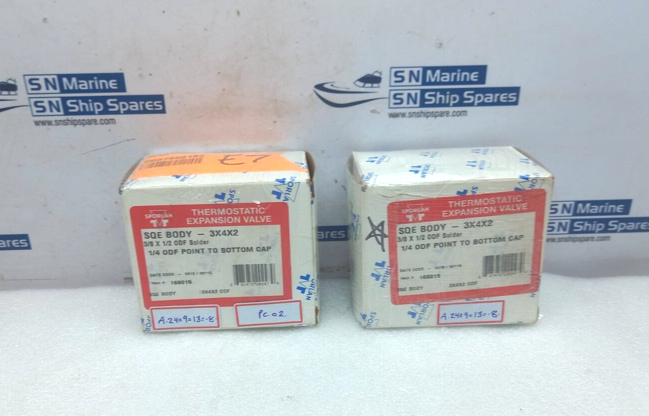 Sporlan SQE Body 3x4x2 168015 Thermostatic Expansion Valve 3/8 x 1/2 ODF Solder