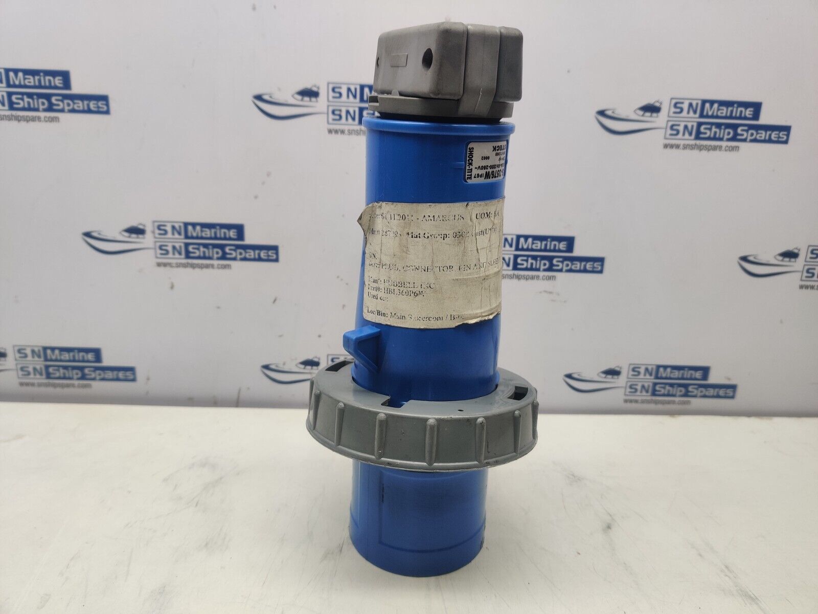 Steck S-3576/W 2P+E Plug Hubbell HBL360PW Connector Plug Pin And Sleeve