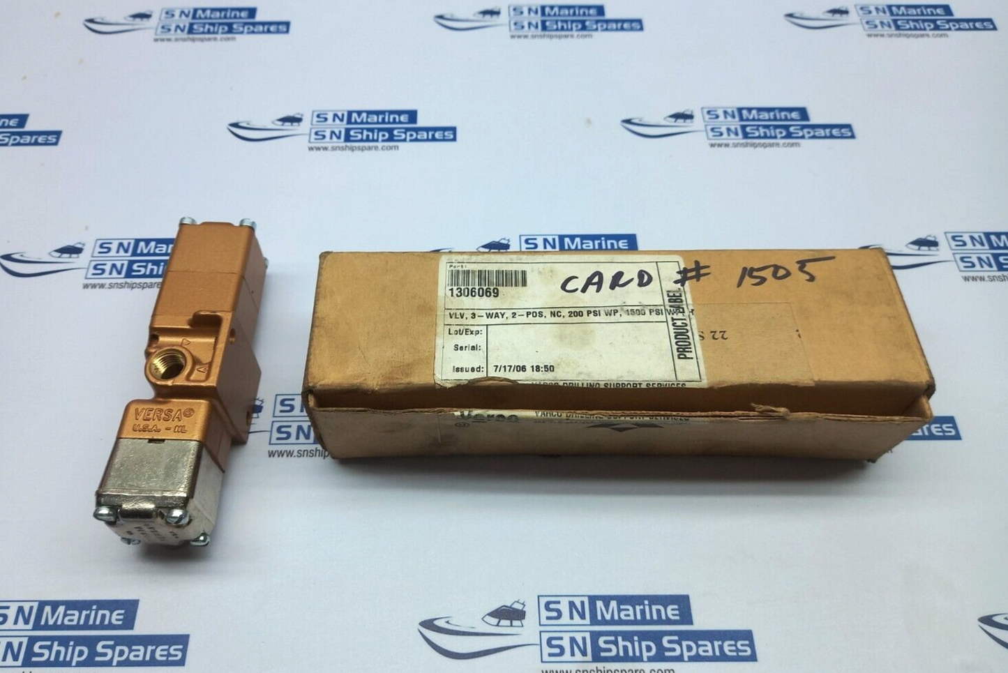 Versa VSK-3301-SS-3400 3-Way Hydraulic Multiport Valve 2Pos NOV 1306069