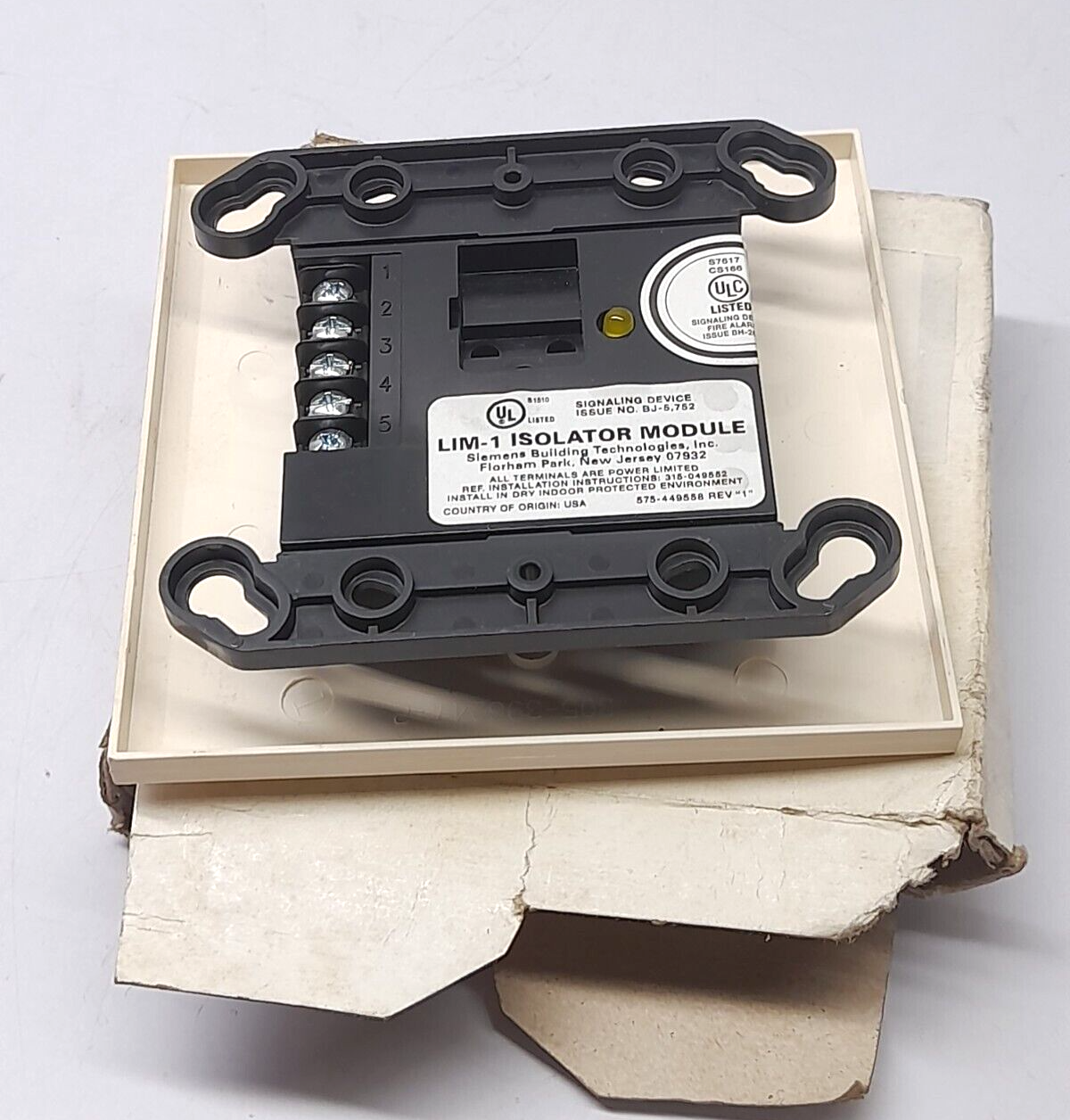 Siemens LIM-1 Line Isolator Module 500-892361 Short Circuit Line Isolator Module