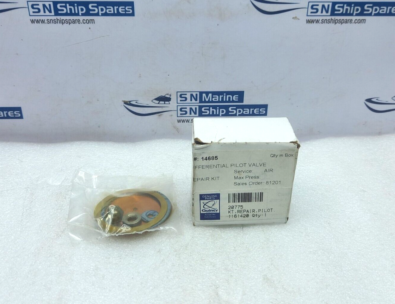 Quincy Compressor 20775 Pilot Valve Repair Kit For Quincy Model QSL