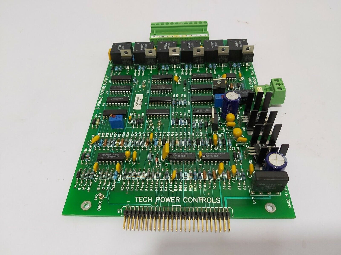 TECH POWER CONTROLS A01J0000/A01G0000 REV-D 3 PHASE POWER SUPPLY 