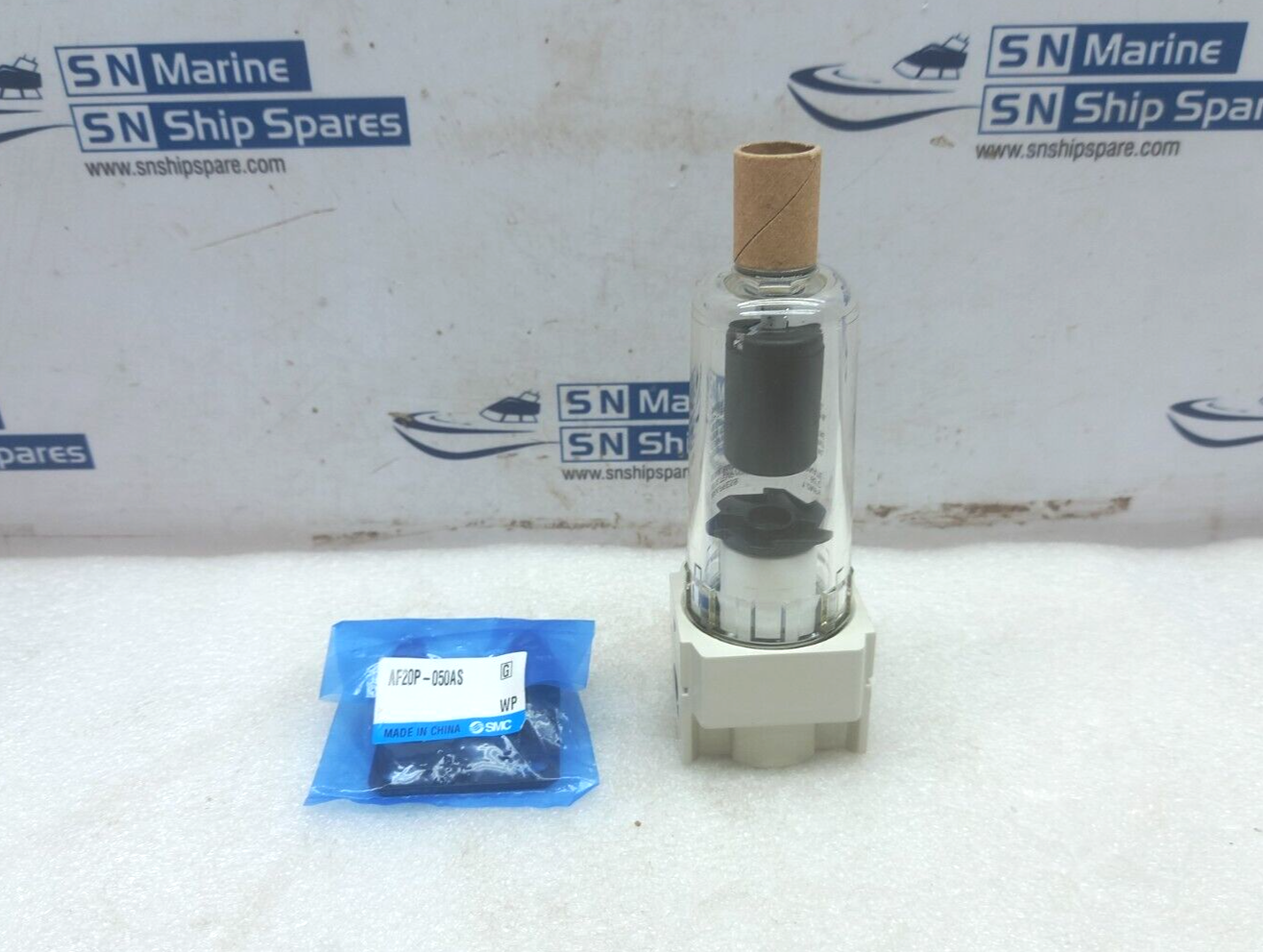 SMC AF20-F02C-A Air Filter With SMC AF20P-050AS Bracket Marinfloc 47170