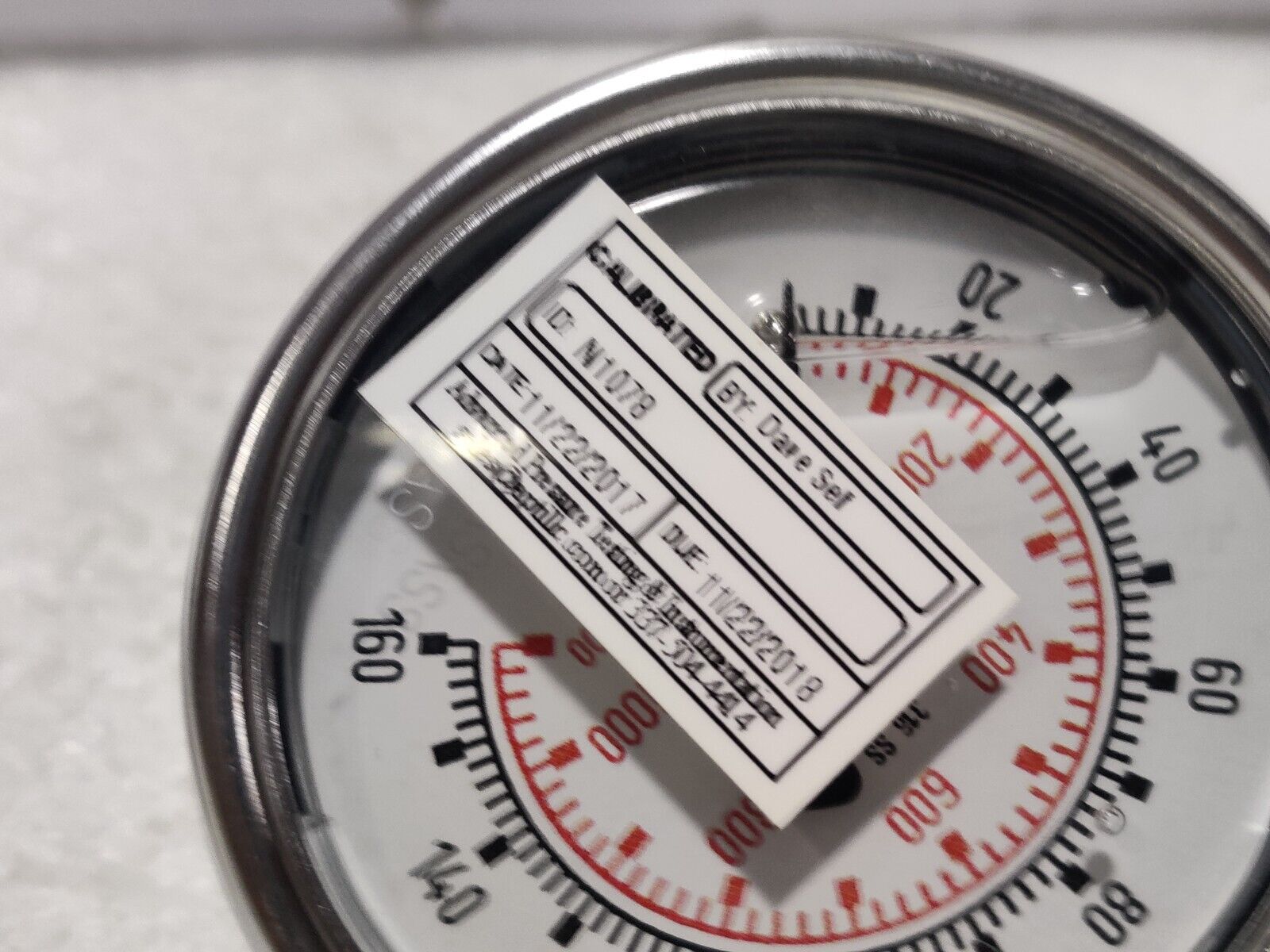 Wika 233.54 2.5” Liquid Filled Pressure Gauge 160Psi ¼” NPT CBM NOV 217021