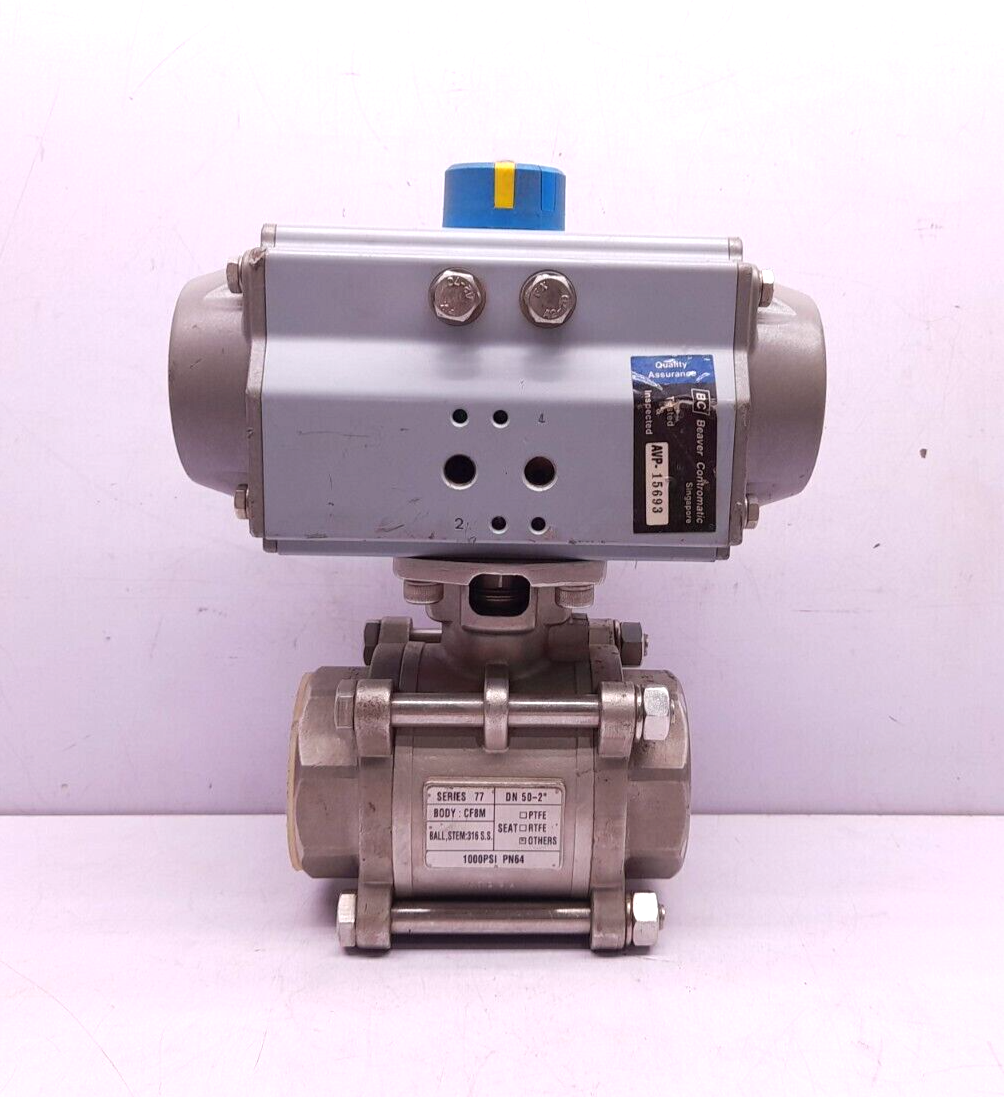 Air Torque AT201 D B F05/F07-N-D-17 Actuator With Series 77 DN 50-2” Ball Valve