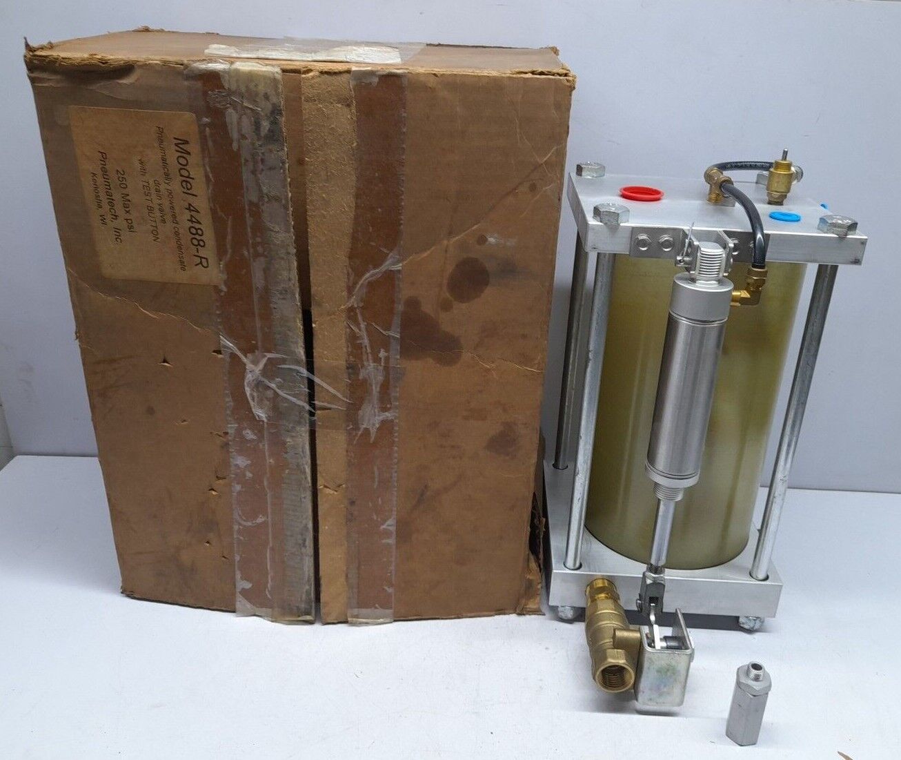 Pneumatech 4488-R Pneumatically Powered Condensate Drain Valve With Te ...